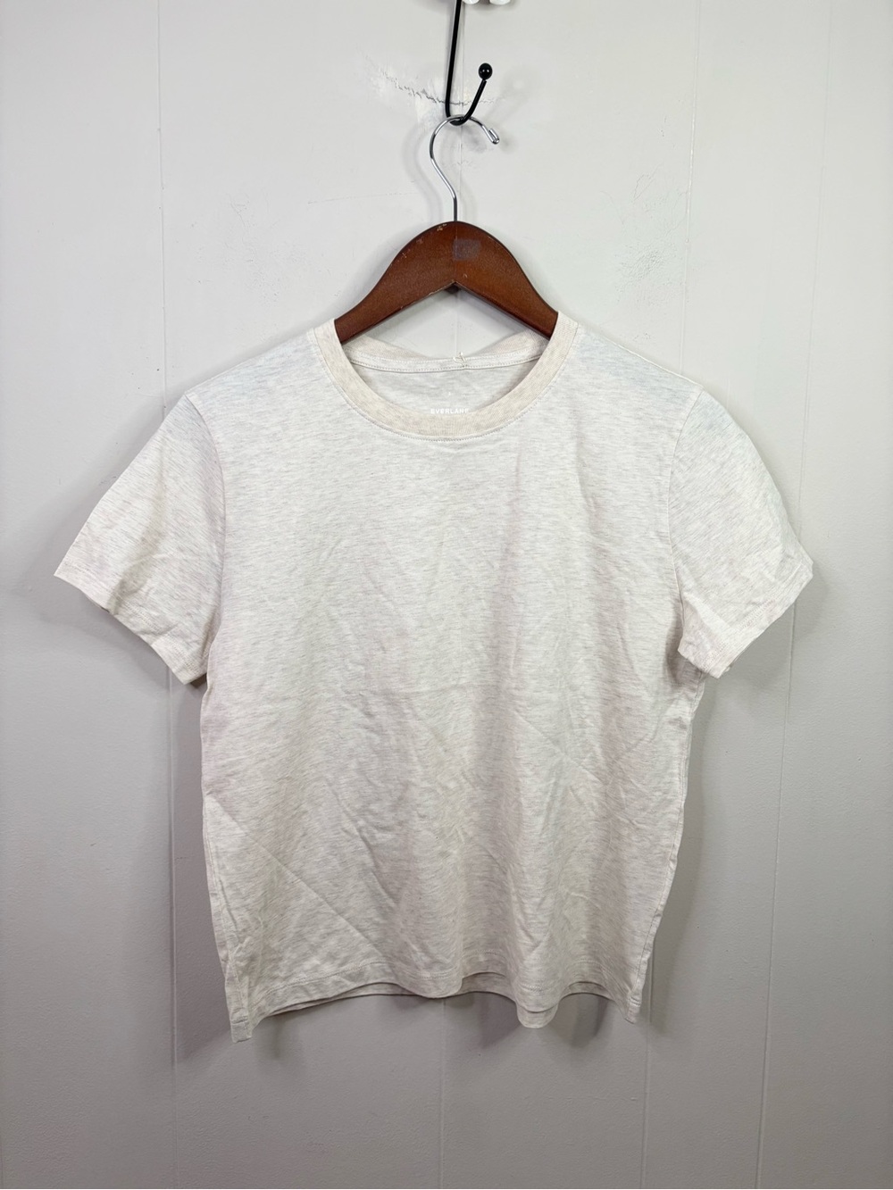 Everlane the box cut tee in essential cotton heathered oat size SM new - Picture 10 of 10